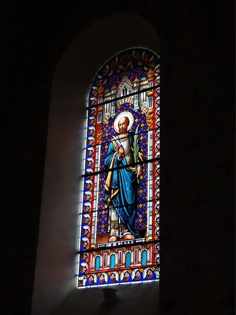 Vitrail baie A dans l'Église de Lans-en-Vercors